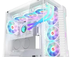 GAMEON Emperor Arctic III Series Mid Tower Gaming Case - White
