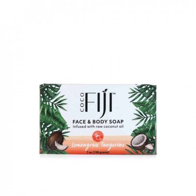 Face & Body Soap Infused With Raw Coconut Oil Lemongrass Tangerine