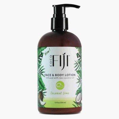 Face & Body Lotion Infused With Raw Coconut Oil Lemongrass Tangerine - 354 Ml