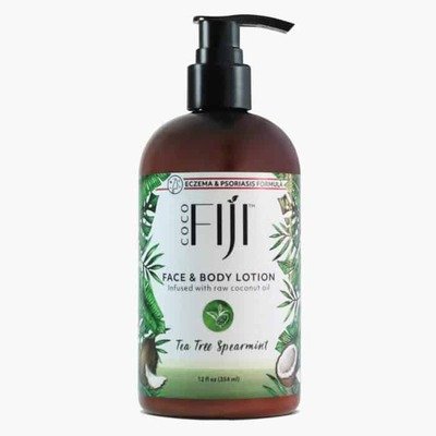 Face & Body Lotion Infused With Raw Coconut Oil Tea Tree Spearmint - 354 Ml